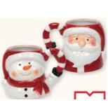 Weihnachtsbecher Weihnachtsmann oder Schneemann Maximarkt 500 Milliliter 1 Stück