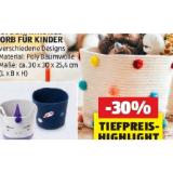 Home Creation Aufbewahrungskorb für Kinder versch. Farben und Muster HOFER 1 Stück