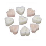 Bild von Teelichter Herzen Valentinstag weiß/rosa KiK 9 Stück 1 Packung