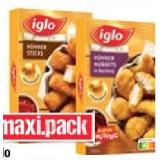 iglo Hühner Sticks oder Nuggets versch. Sorten Maximarkt 1 Packung