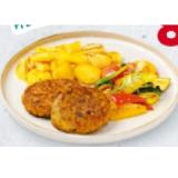 Faschierte Laibchen mit Bratkartoffeln & Röstgemüse BILLA PLUS 1 Stück