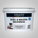 VINCENT Innenfarbe „Ruß- & Nikotin-Deckweiß“ 240008 HELLWEG 10 Liter 1 Packung
