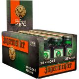 Jägermeister Kräuterlikör, Preisangabe ohne MwSt. (Preis inkl. MwSt. 26,39 €), METRO 0.04 Liter 24 Stück