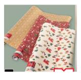 Simpex Basic Weihnachtliche Geschenkpapierrollen Maximarkt 1 Rolle