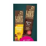 Promotion Bild von Lovechock Vegane Bio-Schokoriegel versch. Sorten Denns BioMarkt 40 Gramm 1 Stück