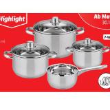 Elo Edelstahl Topf-Set Lidl 7 Stück 1 Set