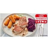 Gegrilltes Schweinefilet auf Steinpilzrahmsauce mit Apfelrotkraut und Kroketten INTERSPAR 1 Set
