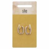 s-he stylecollection Creolen mit Strasssteinen gold dm 1 Paar
