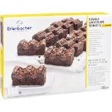 Erlenbacher Double Chocolate Schnitte, Preisangabe ohne MwSt. (Preis inkl. MwSt. 12,31 €), METRO 1 Kilogramm 1 Packung