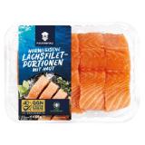 Fischerstolz Frisches Lachsfilet  Lidl 125 Gramm 4 Stück