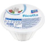 aro Ricotta, Preisangabe ohne MwSt. (Preis inkl. MwSt. 7,44 €), METRO 1.50 Kilogramm 1 Packung
