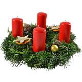 Adventkranz Ø 25 cm, Preisangabe ohne MwSt. (Preis inkl. MwSt. 15,81 €), METRO 1 Stück
