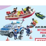Playmobil Spielzeug 9053 Polizei-Geländewagen oder 71464 Feuerwehrboot 1 Set