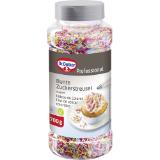 Dr. Oetker Streusel bunt, Preisangabe ohne MwSt. (Preis inkl. MwSt. 10,99 €), METRO 700 Gramm 1 Dose