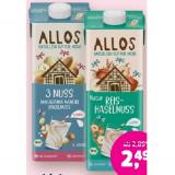 Allos Bio-Pflanzendrinks verschiedene Sorten Denns BioMarkt 1 Liter 1 Packung