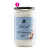 Goldmühle Rankweil Bio-Kokosnussöl nativ Sutterlüty 500 Milliliter 1 Glas