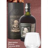 Diplomatico Reserva Exclusiva 12YO Rum + Glas Gratis in Geschenkdose EUROSPAR 0.70 Liter 1 Set