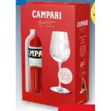 Campari mit Glas T&G 0.70 Liter 1 Set