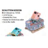 Home Creation Schlitten Kerzen div. Sorten HOFER 1 Stück
