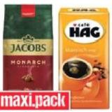Jacobs Monarch oder Cafe Hag ganze Bohne oder gemahlen Maximarkt 500 Gramm 1 Packung