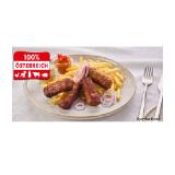 Cevapcici mit Pommes, Zwiebelringen, Ajvar und Senf INTERSPAR 1 Set