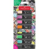 Faber-Castell Leuchtmarker-Set T46 „Graffiti“ PAGRO DISKONT 8 Stück 1 Packung