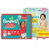 Pampers Windeln Baby Dry, Pampers Baby Dry Pants, Pampers Premium Protection oder Pampers Night Pants versch. Größen Maximarkt 1 Packung
