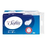 Promotion Bild von Softis Toilettenpapier 4-lagig, 100 Blatt Lidl 16 Stück