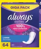 always Slipeinlagen Gigapack verschiedene Sorten Maximarkt 1 Packung
