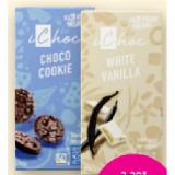 iChoc Bio-Schokolade Choco Cookie oder White Vanilla Denns BioMarkt 80 Gramm 1 Stück