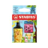 Stabilo Serie Animal Vibes Textmarker BOSS Mini PAGRO & LIBRO 3 Stück
