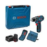 Bosch Professional Akku-Bohrschrauber GSR 12V-15 mit 2 Akkus & Zubehör im Koffer OBI 1 Set