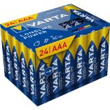 Varta Batterie Longlife Power AAA LR3 oder AA LR6, Preisangabe ohne MwSt. (Preis inkl. MwSt. 8,39 €), METRO 24 Stück