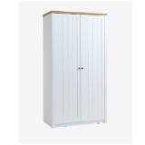 Kleiderschrank MARKSKEL 112x210 weiß/eiche 3699015 JYSK 1 Stück