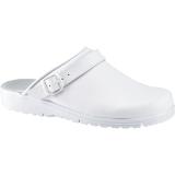 Sanita Pantolette Leder weiß, Preisangabe ohne MwSt. (Preis inkl. MwSt. 35,99 €), METRO 1 Paar