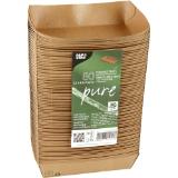PapStar Pommesbox Pure L Braun, Preisangabe ohne MwSt. (Preis inkl. MwSt. 18,35 €), METRO 80 Stück