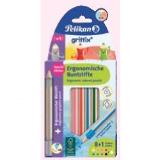 Pelikan Buntstifte + Bleistifte griffix Maximarkt 9 Stück 1 Packung