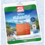 S-BUDGET MSC Sockeye Wildlachs geräuchert SPAR 100 Gramm 1 Packung