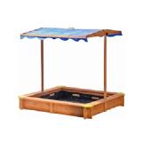dobar Sandkasten mit höhenverstellbarem und neigbarem Dach FSC® OBI 1 Stück