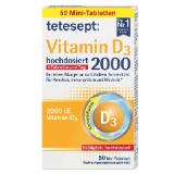 tetesept: Vitamin D3 hochdosiert 2000 Mini-Tabletten BIPA 50 Stück
