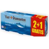 Vier Diamanten Thunfisch Naturell od. Sonnenblumenöl 3 Stk. BILLA PLUS 585 Gramm 1 Packung