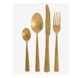 Promotion Bild von Besteckset Kopenhagen, golden HEMA 16 Stück 1 Set