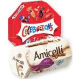 Amicelli Waffelröllchen oder Celebrations Maximarkt 1 Packung