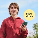 Handytarif YELLLOW Mobile S, 75 GB, 5G, 1.000 MIN/SMS, alle Details auf yelllow.at