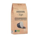 Amann Compresso Bio Fairtrade Espresso Kaffeekapseln INTERSPAR 10 Stück