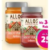 Allos Bio-Fruchtaufstrich „Frucht pur“ verschiedene Sorten Denns BioMarkt 250 Gramm 1 Glas