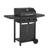 Gasgrill Cumbre 3 Brenner 48 cm x 37 cm mit Rollen OBI 1 Stück