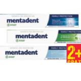 Mentadent Zahncreme Tägliche Zahnpflege, Sanftes Weiß oder 3-fach-Schutz verschiedene Sorten Maximarkt 75 Milliliter 1 Tube