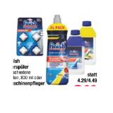 Promotion Bild von Finish Klarspüler versch. Sorten oder Maschinenpfleger flüssig, Original oder Citrus Maximarkt  1 Stück