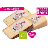 Sutterlüty's Bio Heumilch Schnittkäse Natur, Chili oder Pfeffer 50 % F.i.T Sutterlüty 100 Gramm